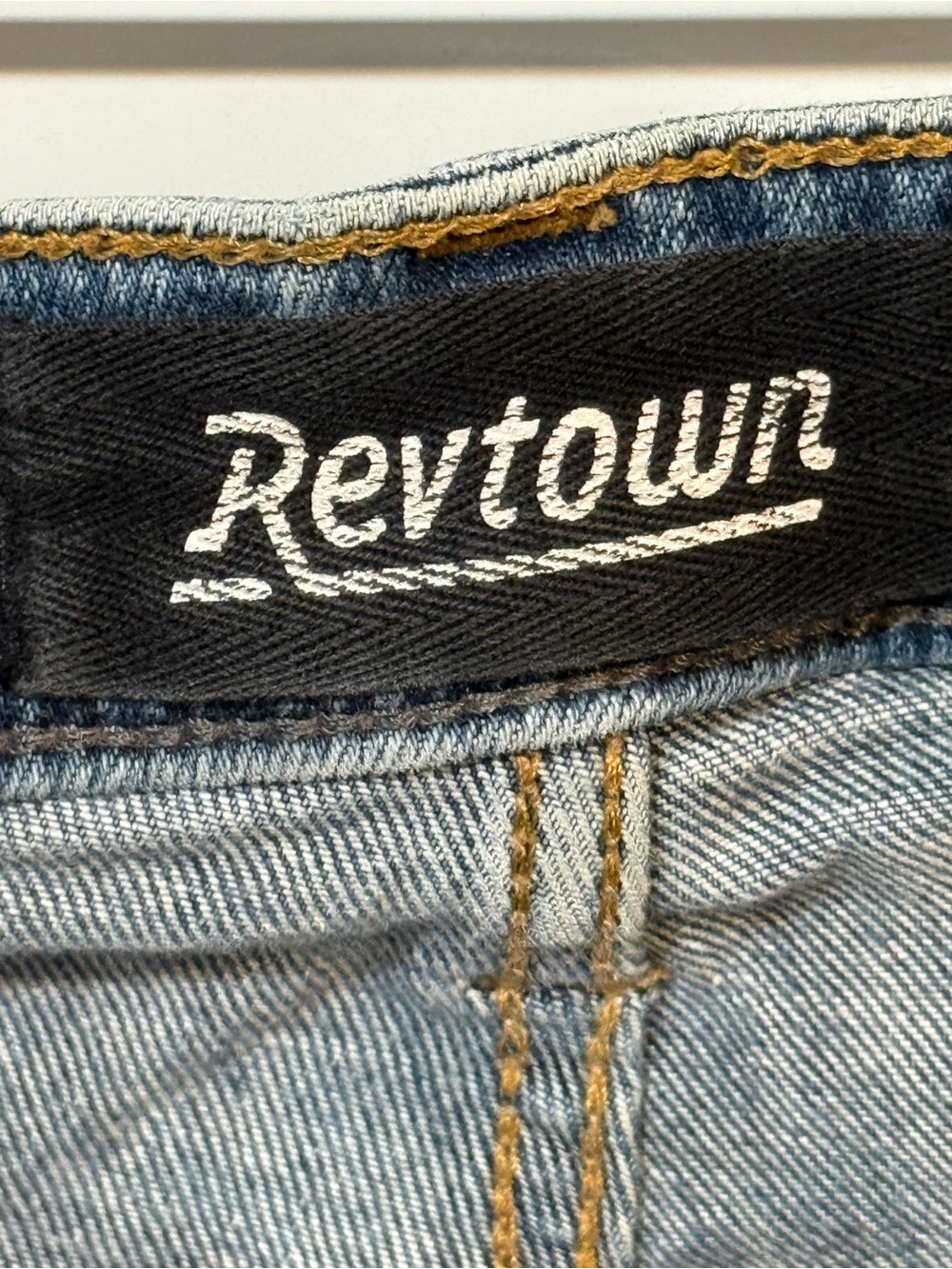 REVTOWN Men's Light Blue Denim Jeans